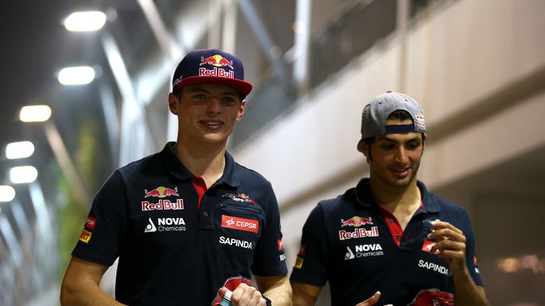 Max Verstappen and Carlos Sainz