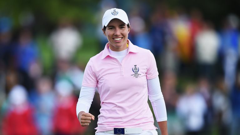 Carlota Ciganda couldn't turn her strong start in to a low round in France. 