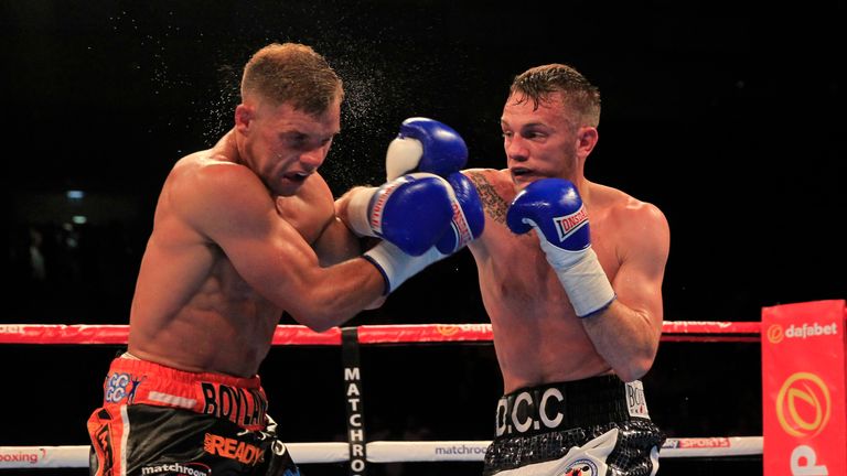 Ricky Boylan v Danny Connor - Super Lightweight Contest - O2 Arena - 12/9/15 - Picture : Lawrence Lustignnn