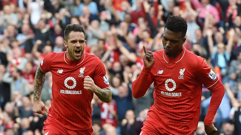 Danny Ings and Daniel Sturridge, Liverpool v Aston Villa, Premier League (Photo by John Powell/Liverpool FC via Getty Images)