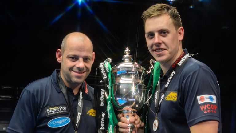 Appleton and Boyes with 2014 trophy