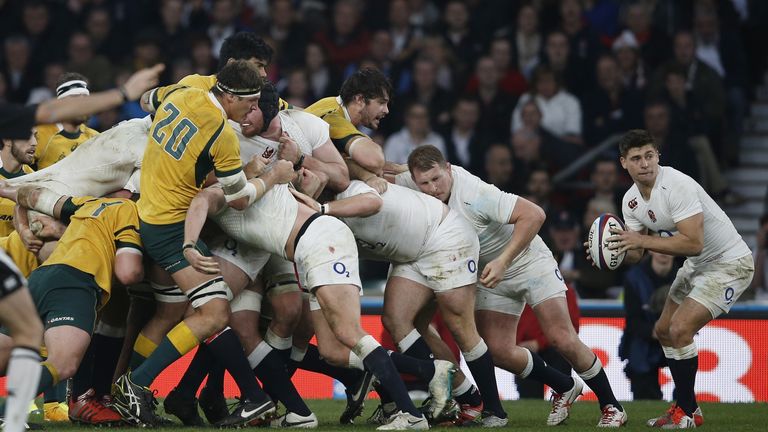 England were dominant in the scrum the last time Australia visited Twickenham.