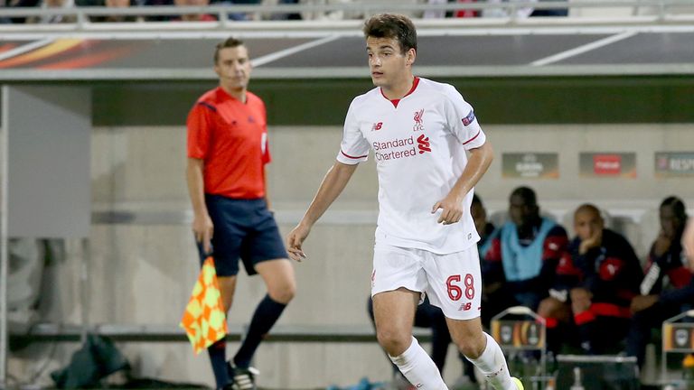 Pedro Chirivella also made his Europa League debut for the Reds