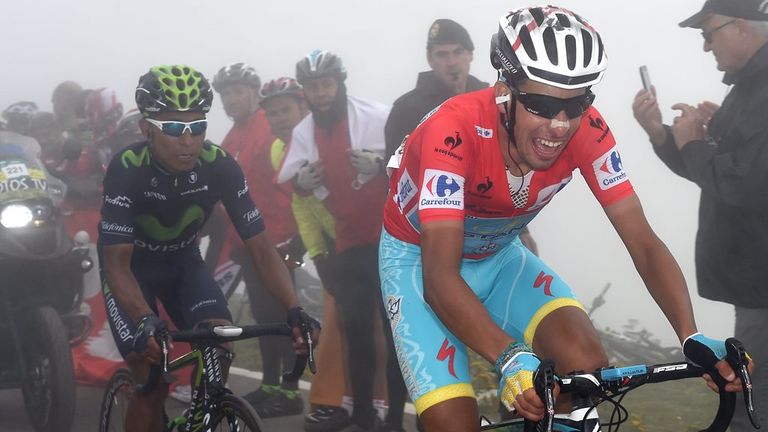 Fabio Aru, Nairo Quintana, Vuelta a Espana, stage 14