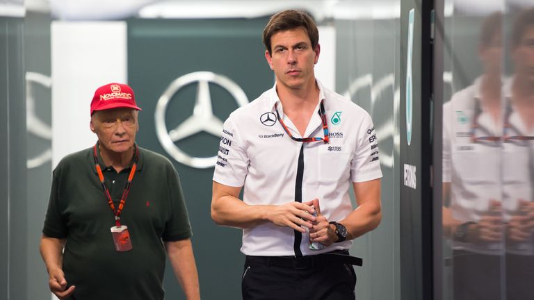 Toto Wolff and Niki Lauda