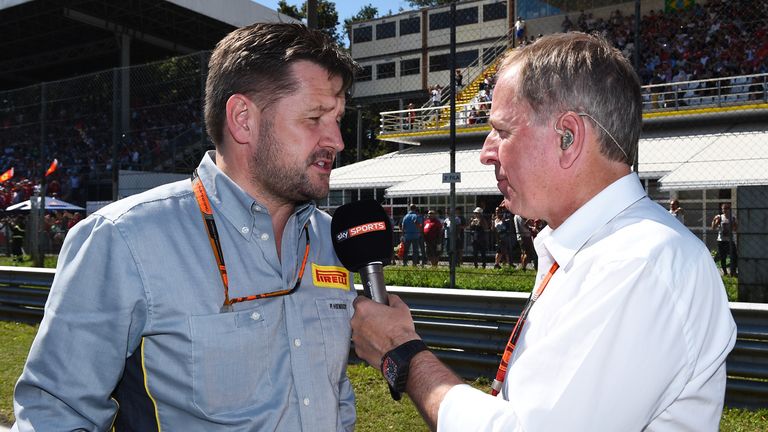 Martin Brundle interviews Paul Hembery at Monza