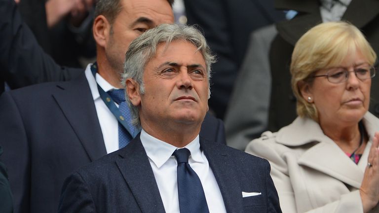 Franco Baldini, Technical Director for Tottenham Hotspur, looks on during the Barclays Premier League match at Manchester City in October 2014