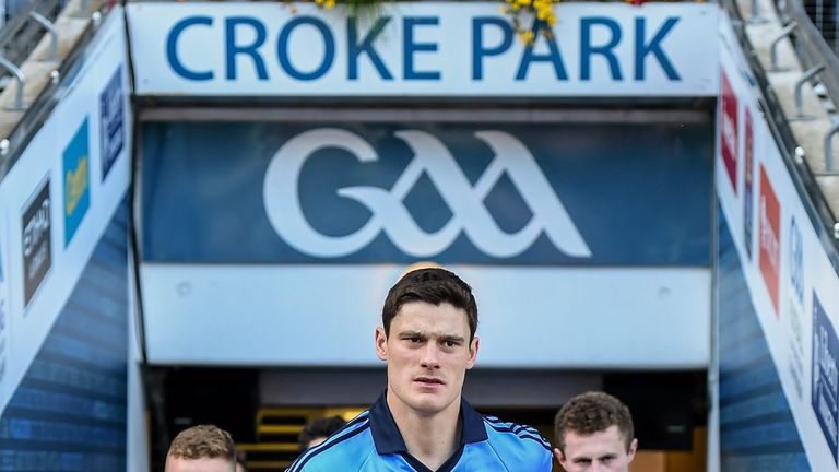 Diarmuid Connolly runs out ahead of Dublin's All-Ireland semi-final replay with Mayo