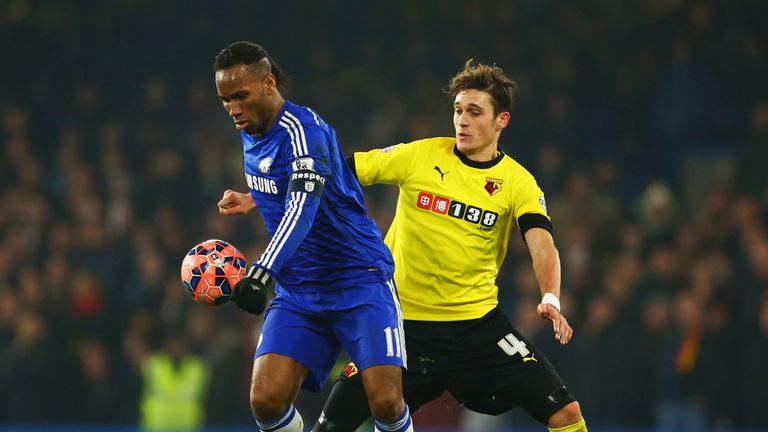 Gabriele Angella in action for Watford against Chelsea last season.