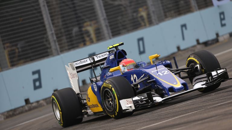 Felipe Nasr on track with the new nose