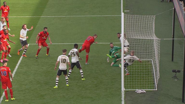 Grant Hanley's header crossed the line but there's no goal-line technology in the Championship