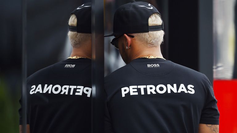 Lewis Hamilton arrives at Monza on Thursday with a new look...