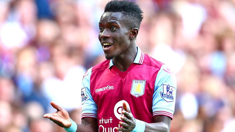 Idrissa Gueye in action for Aston Villa