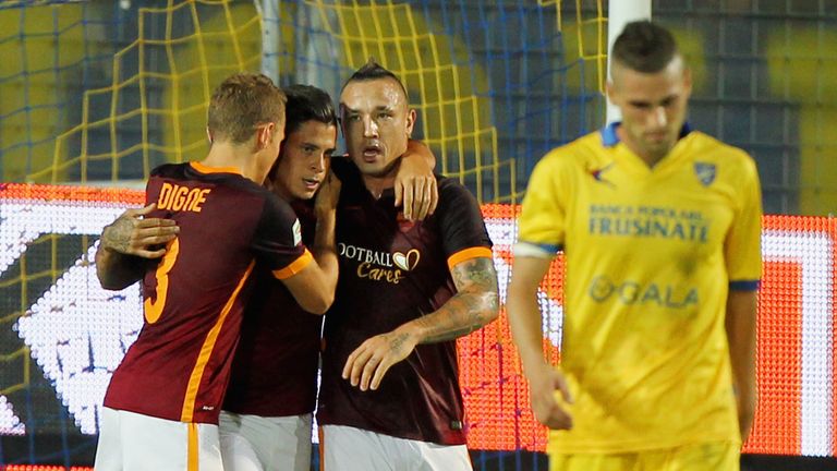 Juan Iturbe scored as Roma beat Frosinone 2-0