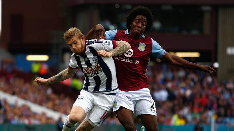 James McClean and Carlos Sanchez tangle