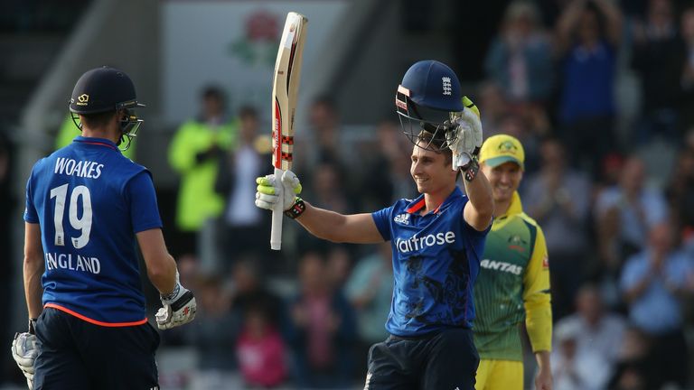 James Taylor celebrates his century at Old Trafford