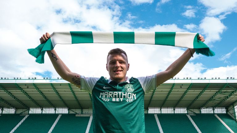 Jamie Insall has signed a three-year deal at Easter Road (Picture courtesy of Hibernian FC)