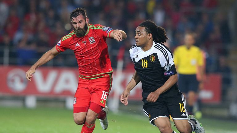 Joe Ledley has been ruled out of Wales' European Championships qualifying match against Israel with a hamstring injury