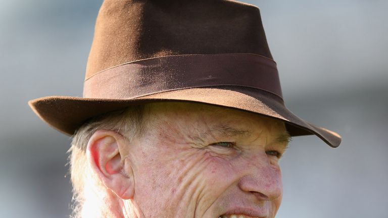 DONCASTER, ENGLAND - SEPTEMBER 10: Trainer John Gosden looks on prior to the DFS Park Hill Stakes at Doncaster Racecourse.