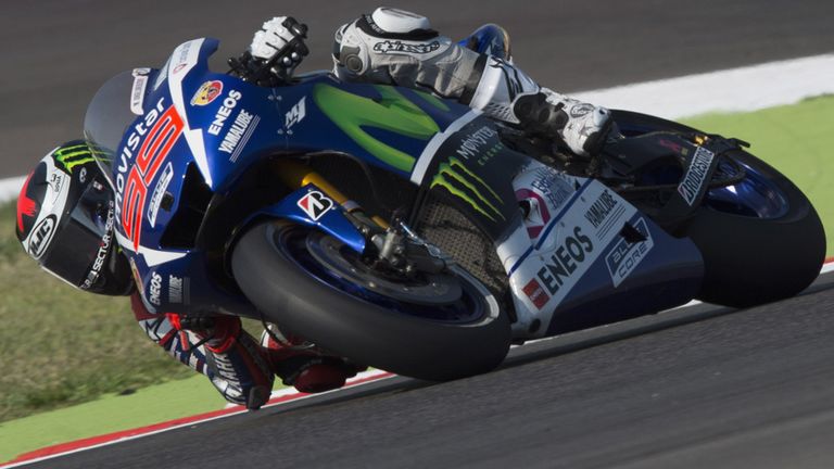 Jorge Lorenzo during practice at Misano