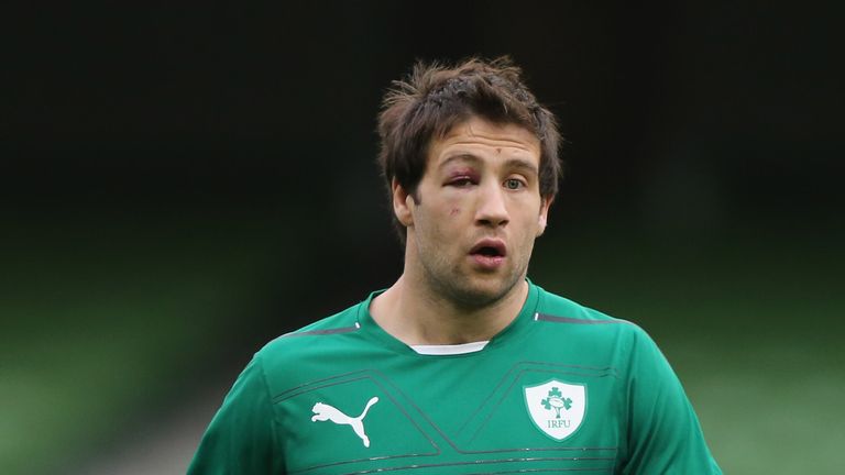 DUBLIN, IRELAND - NOVEMBER 15:  Kevin McLaughlin of Ireland during Ireland's captain's run at Aviva Stadium on November 15, 2013 in Dublin, Ireland.  (Phot