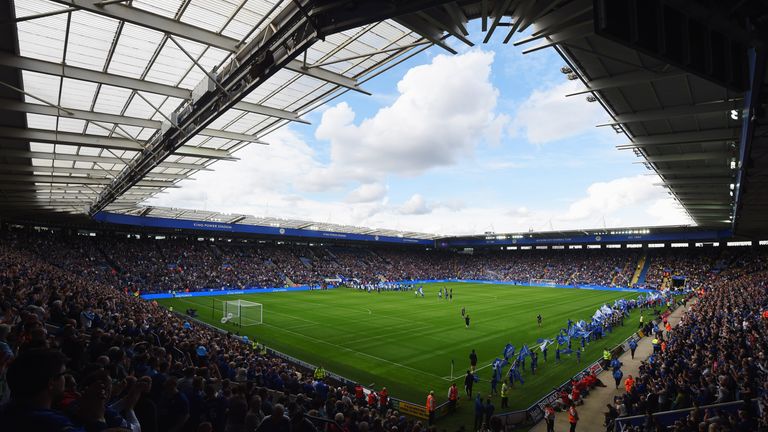  A general view inside the stadium prior to the Barclays Premier League match between Leicester City and Aston Villa at the King Power Stadium