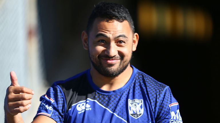 Krisnan Inu - seen here from his time with Canterbury Bulldogs - has signed a 12-month deal with Catalans