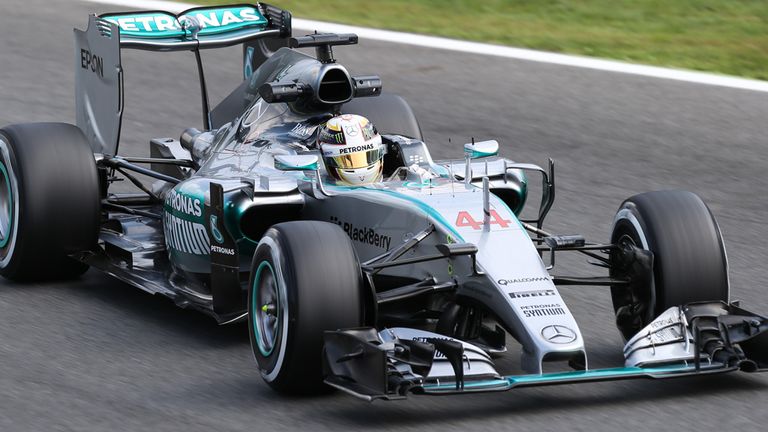 Lewis Hamilton (GBR) Mercedes AMG F1 W06 at Formula One World Championship, Rd12, Italian Grand Prix, Practice, Monza, Italy, Friday 4  September 2015.