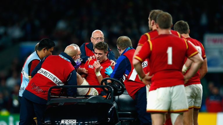 Liam Williams was concussed after taking a nasty blow to the head