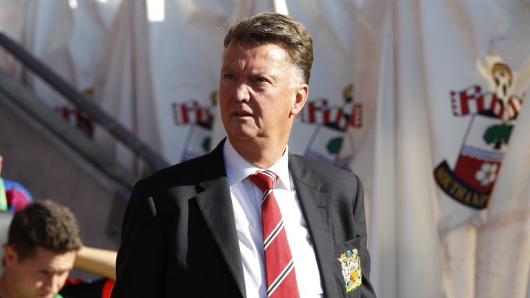 Manchester United's Dutch manager Louis van Gaal 