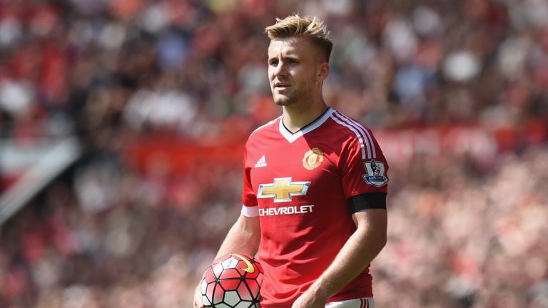 Luke Shaw has been much improved in his second season with Manchester United.