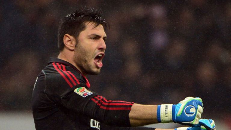 Marco Amelia was released by AC Milan in 2014