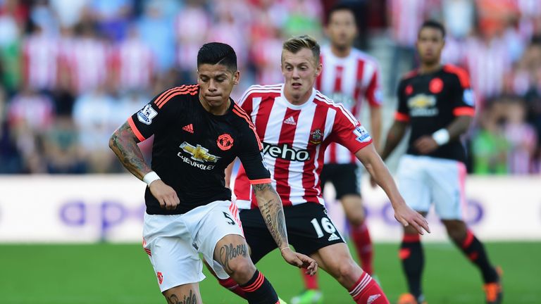 Marcos Rojo has only played twice this season for Manchester United