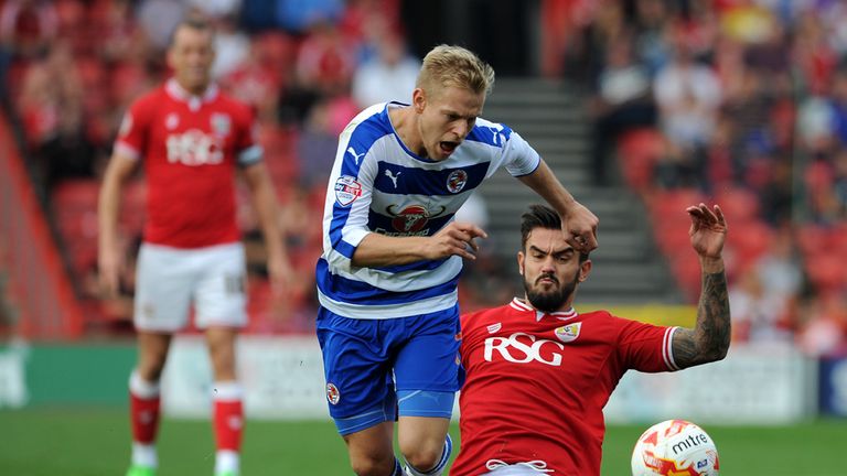 Matej Vydra is tackled by Marlon Pack 