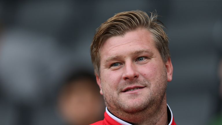 MK Dons manager Karl Robinson