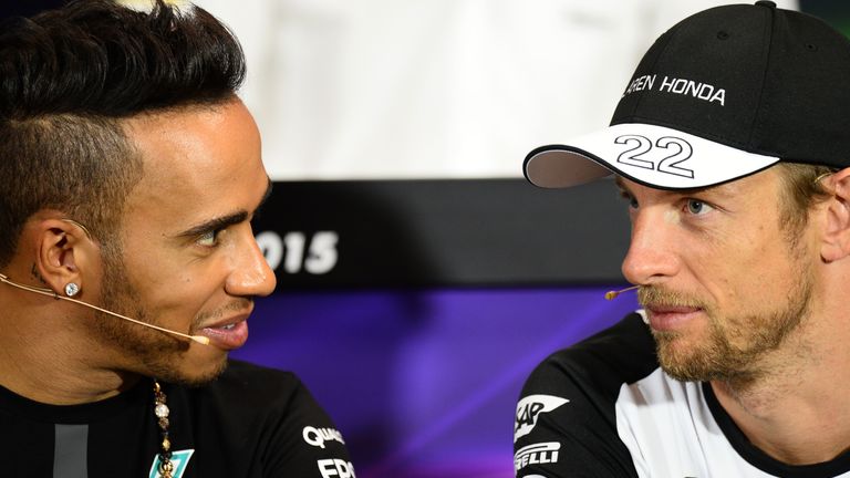 Lewis Hamilton  and Jenson Button 