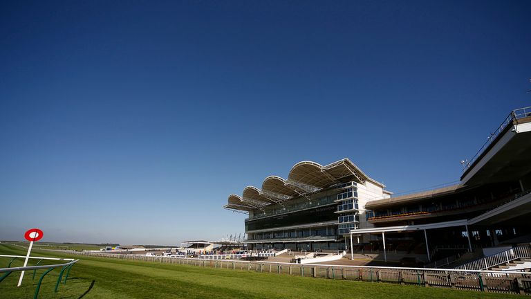 A general view of the grandstand at Newmarket