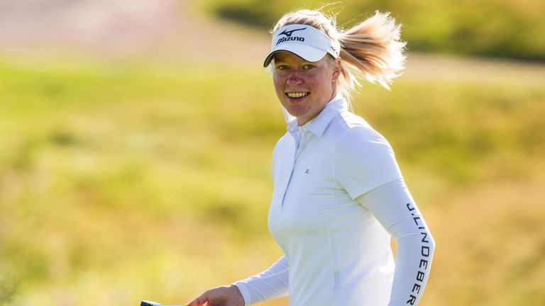 Nicole Broch Larsen reeled off five birdies over the back nine