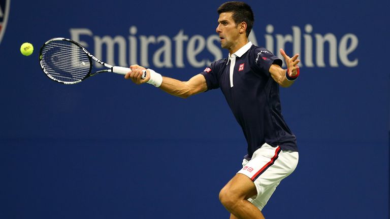 Novak Djokovic was given a stern test by Feliciano Lopez during their quarter-final in New York