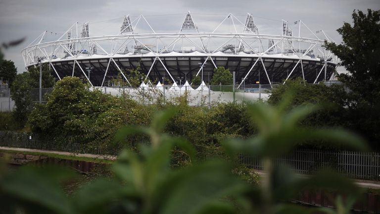 A general view of the London 2012 Olympic Stadium is pictured in east London, on June 26, 2012. The 2012 London Olympics will begin on July 27, 2012. AFP P