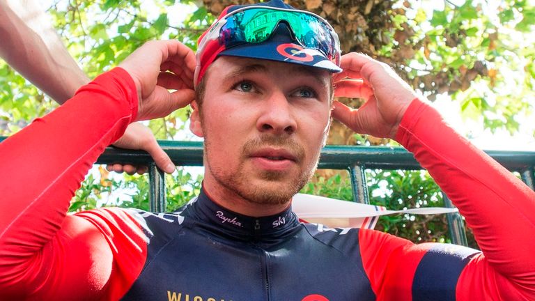 Doull is a track rider by trade but rides on the road for WIGGINS