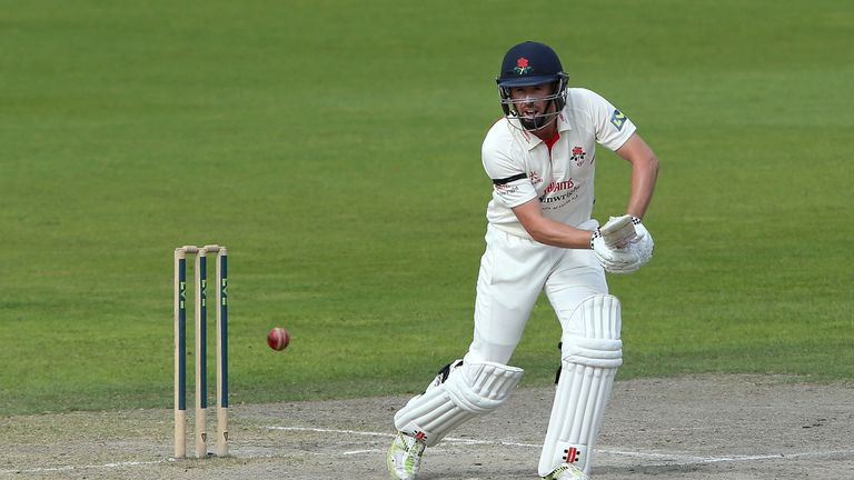 Paul Horton bats for Lancashire against Yorkshire during the LV County Championship match at Old Trafford on September 2, 2014.