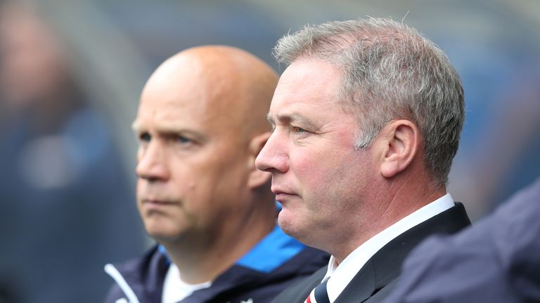 Former Rangers manager Ally McCoist with former assistant Kenny McDowall