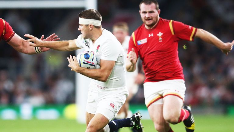 Richard Wigglesworth in action for England against Wales