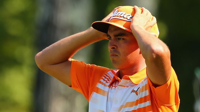 Rickie Fowler during the final round of the Deutsche Bank Championship at TPC Boston