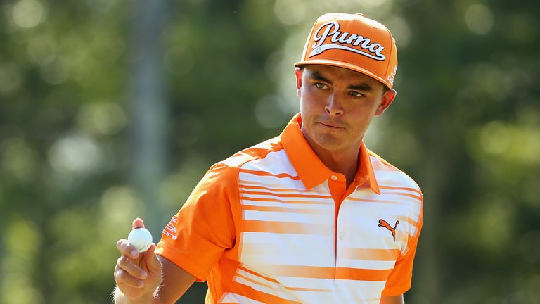 Rickie Fowler during the final round of the Deutsche Bank Championship at TPC Boston 