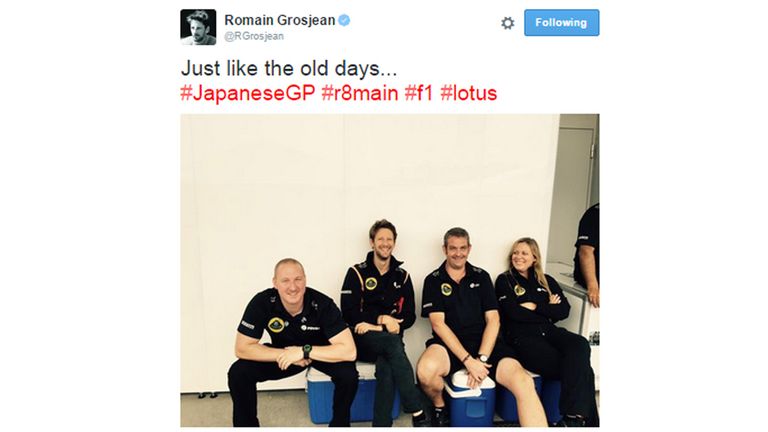 Romain Grosjean tweet