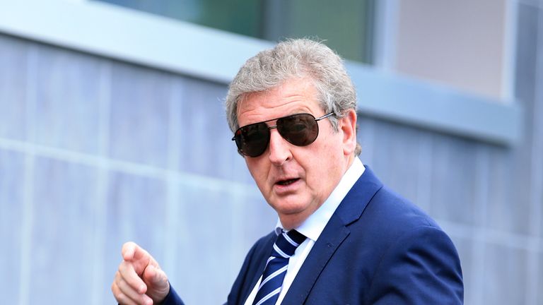 England manager Roy Hodgson arrives for the UEFA European Championship Qualifying match at The San Marino Stadium, Seravalle