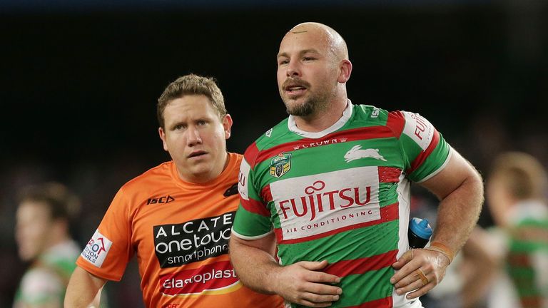 Glenn Stewart of South Sydney Rabbitohs