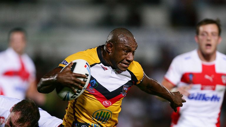 Stanley Gene representing Papua New Guinea in 2008